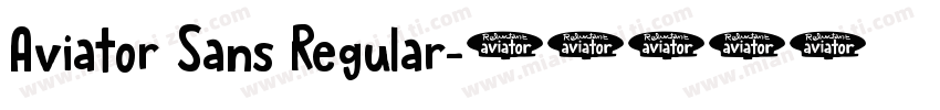 Aviator Sans Regular字体转换